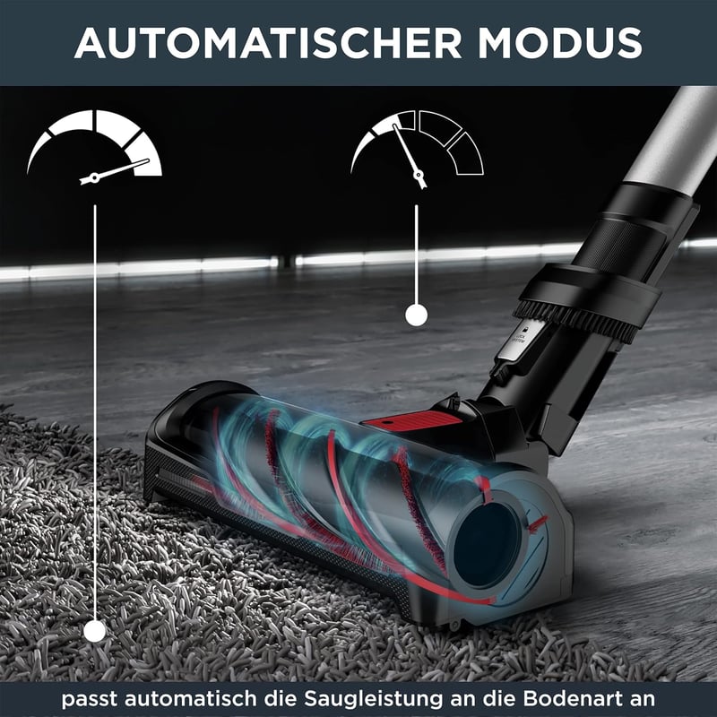 Rowenta X-Force Flex 12.60 Vezeték Nélküli Porszívó - 45 Perces Üzemidő, 4 Sebességfokozat, LED Világítás, Mosható Szűrő, Piros/Fekete