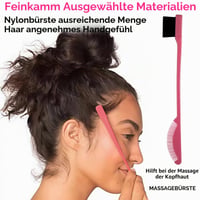 RoyalChic 7 részes hajkefe szett – göndör és hullámos hajhoz, hajpermetező flakonnal, toupírozó kefével, masszázskefével, dupla kefével és hajcsatokkal, rózsaszín 6