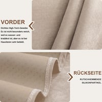 Husă pentru canapea de colț în formă de L Royhom, din chenille, rezistentă la apă și pete, antiderapantă, kaki, 180 x 340 cm 3