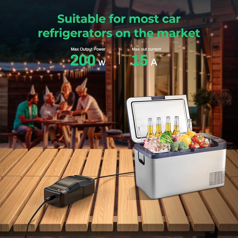 RoyPow 180W Autós Inverter Adapter 12V 15A AC/DC Átalakító Szigarettagyújtó