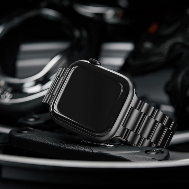 Rozsdamentes Acél Fémszíj Apple Watch Órához - Állítható Unisex Csuklópánt iWatch Series 1-9, SE, Ultra Modellekhez (38-49mm)