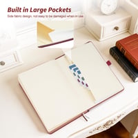 Jurnal cu linii Vintage Rsarouud MoY, format A5, maro, caiet cu copertă cartonată din piele PU, 320 pagini, hârtie groasă de 120 g/m², buzunar interior, 14,5 x 21 cm, pentru birou și călătorii 5