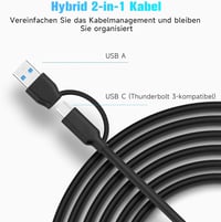 RSHTECH 7 portos USB-C 3.2 hub aktív tápegységgel, 10Gbps és 5Gbps portok - 3*10Gbps+4*5Gbps 5