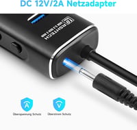 RSHTECH Alumínium USB 3.2 Hub 7 Porttal - Aktív Elosztó 24W Tápegységgel, 10 Gbps Adatátvitel, 2-in-1 Kábel (Type A & C), Laptop Kompatibili - A107 5