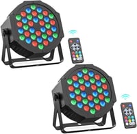 Rtktoup 2x36 LED PAR RGB spotlámpa távirányítóval, hangvezérelt diszkó fény 1