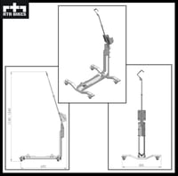 Suport mobil pentru biciclete RTR BIKES Brutus Up Pro, vertical – Stație de încărcare pentru e-bike cu roți – Până la 30 kg – Cu suport pentru încărcător – Pentru roți de 24-29 inch și anvelope de 3,5 inch – Fabricat în UE 8