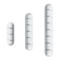 Set de 3 organizatoare de cabluri RTRTGS - Suport adeziv pentru cabluri, pentru birou, USB, cabluri de încărcare și audio, organizator de cabluri alb cu 3-5-7 compartimente pentru birou 1
