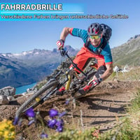 Cyklistické okuliare RTUOHUIN s UV400 ochranou, flexibilným rámom TR90, na MTB, cestnú cyklistiku, lyžovanie a beh, modro-ružové 7