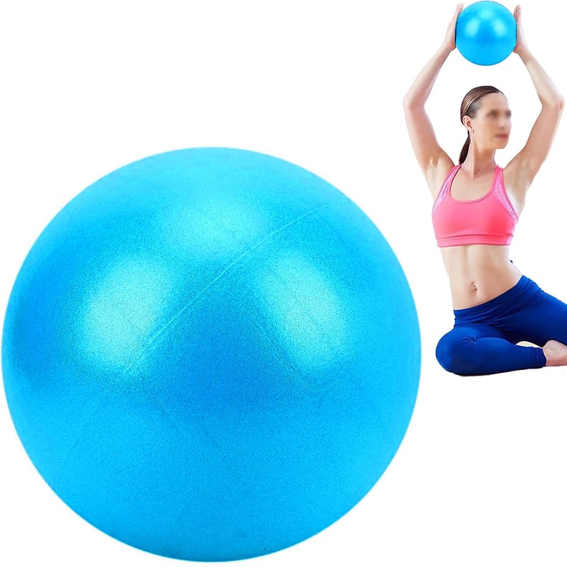 Ruayia malá pilates lopta 20-25 cm, modrá gymnastická overball, joga fitness balančná lopta na sedenie, ergonomická tréningová pomôcka do kancelárie, pre tehotné, na core tréning
