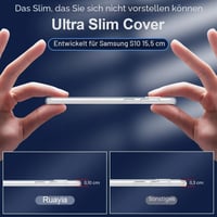 Priehľadný kryt na Samsung Galaxy S10 Ruayia, ultra tenký silikónový TPU ochranný obal, odolný voči poškriabaniu a nárazom, 6,1-palcový 2