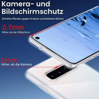 Priehľadný kryt na Samsung Galaxy S10 Ruayia, ultra tenký silikónový TPU ochranný obal, odolný voči poškriabaniu a nárazom, 6,1-palcový 6