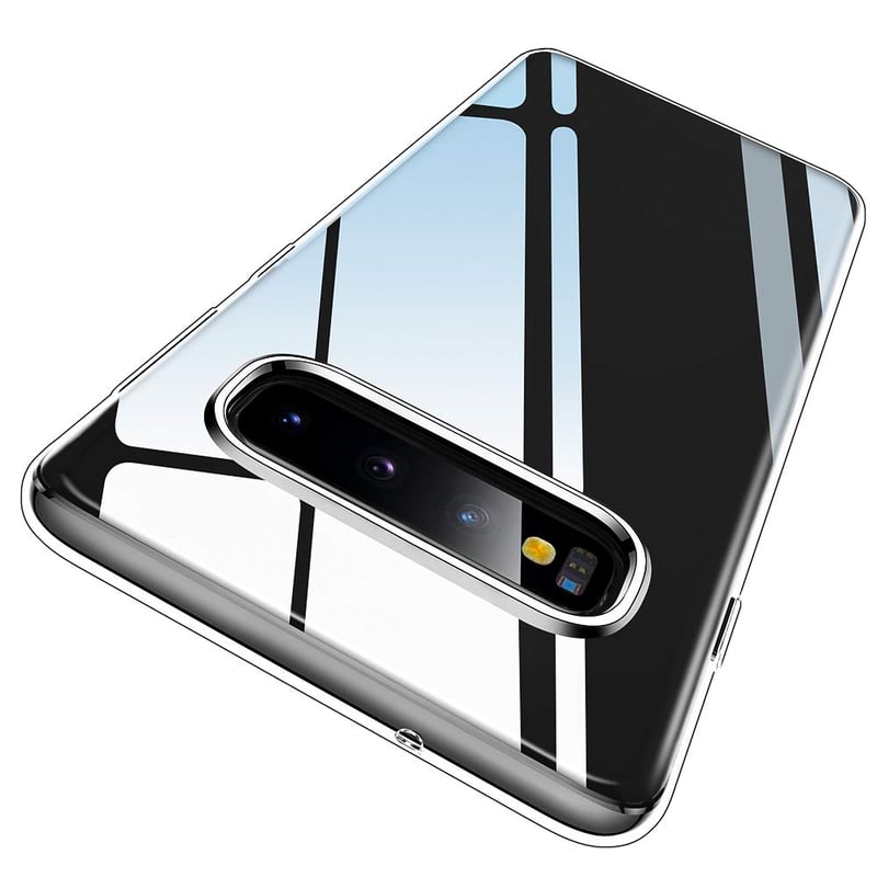 Priehľadný kryt na Samsung Galaxy S10 Ruayia, ultra tenký silikónový TPU ochranný obal, odolný voči poškriabaniu a nárazom, 6,1-palcový