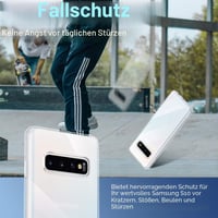 Priehľadný kryt na Samsung Galaxy S10 Ruayia, ultra tenký silikónový TPU ochranný obal, odolný voči poškriabaniu a nárazom, 6,1-palcový 5