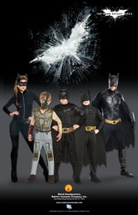 Kostým Batman The Dark Knight Rises od Rubie's - Batman plášť a maska, štandardná veľkosť 7