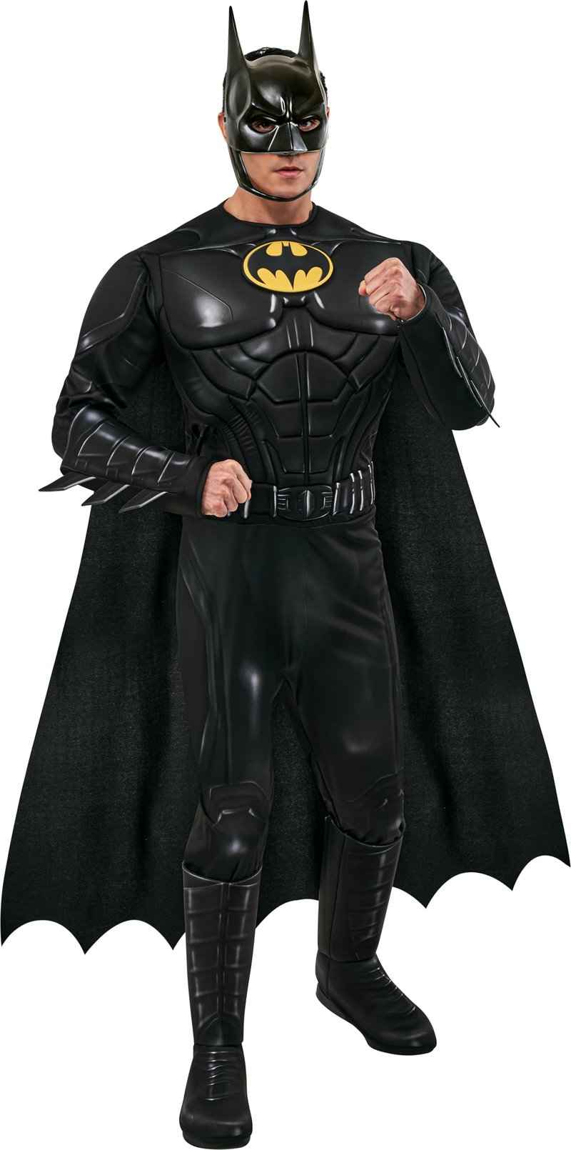 Costum Batman pentru adulți Rubie's DC, mărimea M - The Flash Movie, Michael Keaton, Cavalerul Negru, Halloween, Carnaval, Cosplay