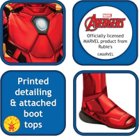 Rubie's Marvel Avengers Iron Man Jelmez Gyerekeknek - Klasszikus Szuperhős Jelmez Halloween Farsangi Felvonulásra 4