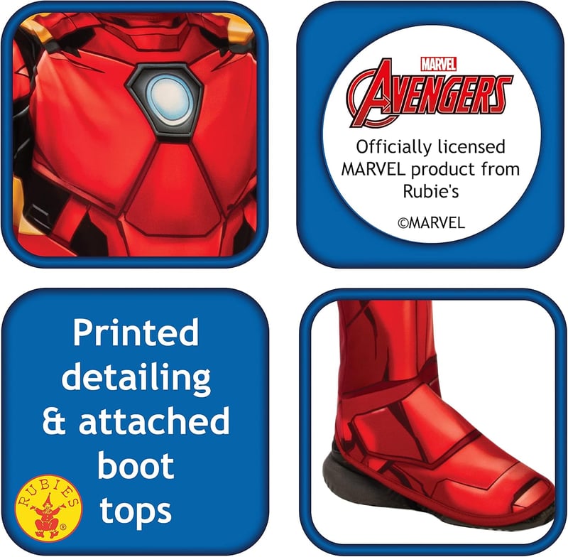 Rubie's Marvel Avengers Iron Man Jelmez Gyerekeknek - Klasszikus Szuperhős Jelmez Halloween Farsangi Felvonulásra
