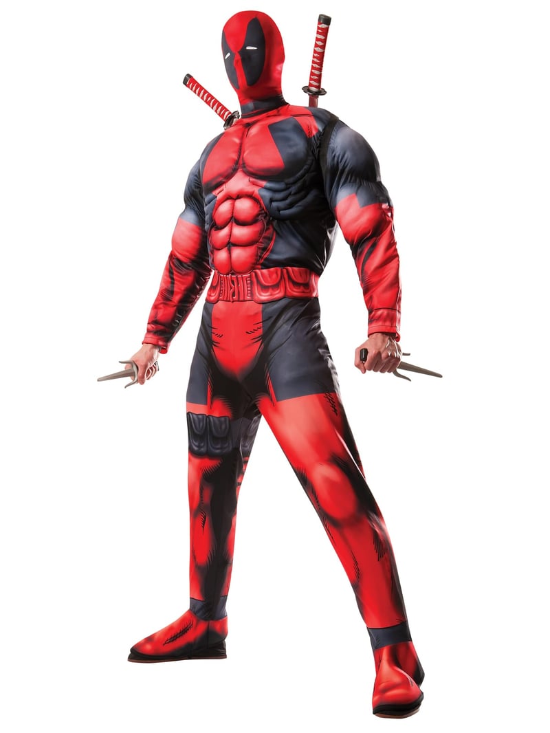 Luxusný kostým Deadpool od Marvelu pre dospelých – veľkosť XL, červený