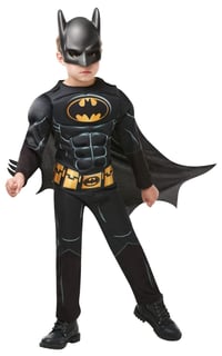 Detský kostým Rubies Batman Black Deluxe s maskou a plášťom – veľkosť 7-8 rokov 1