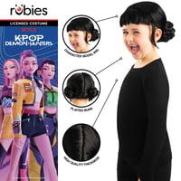 Detský kostým s parochňou Zoey z Netflix seriálu K-Pop Demon Hunters od Rubies – oficiálne príslušenstvo 3