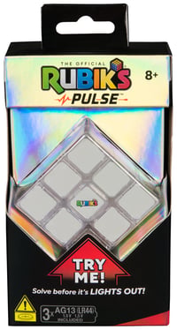 Rubik's Pulse 3x3 Világító Rubik-kocka Beépített 60 Másodperces Időzítővel, Kezdőknek és Profiknak, 8 Éves Kortól 8