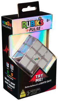 Rubik's Pulse 3x3 Világító Rubik-kocka Beépített 60 Másodperces Időzítővel, Kezdőknek és Profiknak, 8 Éves Kortól 9
