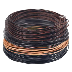 Curea din Piele Naturală RUBY 20 m x 3 mm, Șnur din Piele Clasic pentru Bijuterii DIY, Brățări, Coliere și Curele de Ceas