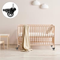 RUGLAMZHIP 40mm Forgókerék Fékes Szett 4db M8 Menetes Csapággyal 50kg Terhelhetőség 5