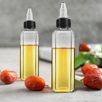 RUGLAMZHIP stláčacia fľaša 4 ks 100 ml plastová opakovane použiteľná so skrutkovacím uzáverom, dávkovač na olej, ocot, omáčky a korenie do kuchyne, na grilovanie a piknik 7