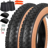 RUHUO 20x4.0 Fat Kerékszett - Defektmentes Összehajtható Gumik MTB és BMX Kerékpárokhoz, E-bike Kompatibilis, 2 Szett Tartozékokkal 1
