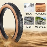 RUHUO 26x4.0 Fat Bike Defektmentes Összehajtható Gumiabroncs Szett - 2 Garnitúra MTB Kerékpárgumi Belsővel, Terepmintás, Hegyi és BMX Bicikl 3