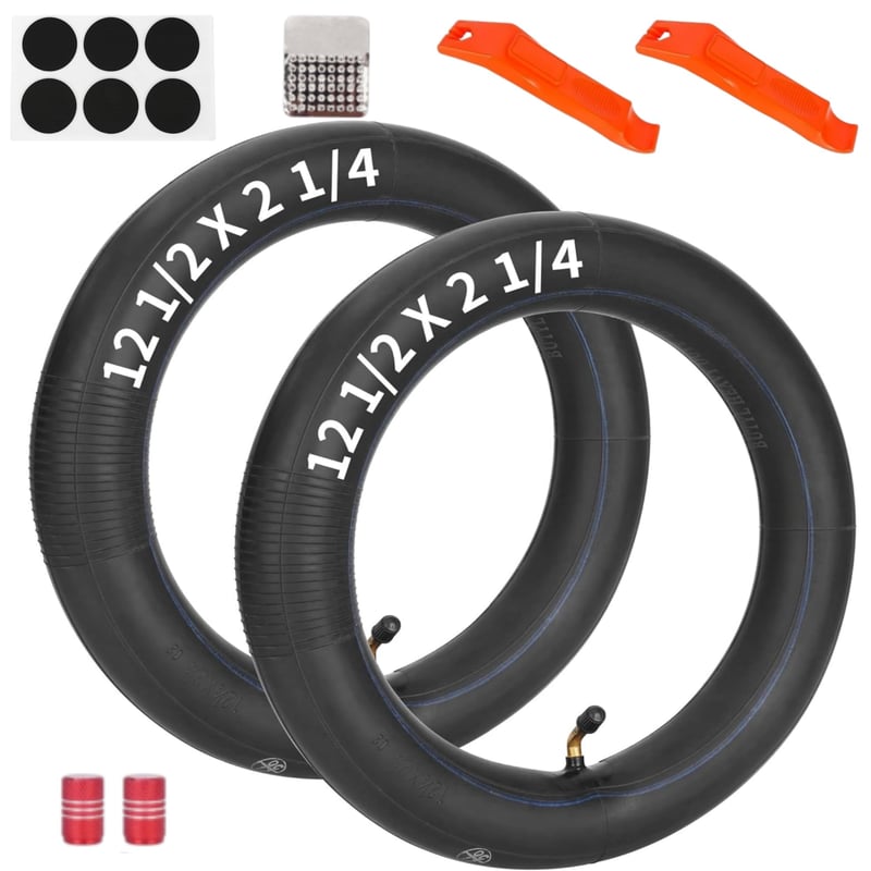 Set 2 Camere de Aer pentru Bicicletă RUHUO 12,5x2,25 (12 1/2 x 2 1/4) pentru Biciclete de Copii