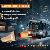 Ruiangaore 24V 7kW Diesel Fűtőegység LCD Kijelzővel Teherautóhoz és Lakóautóhoz 4