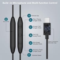 Ruilezyo USB-C Fülhallgató Mikrofonnal - Samsung Galaxy S25/S24/S23, iPhone 16/15, iPad, MacBook, Google Pixel Kompatibilis Vezetékes Headse 4