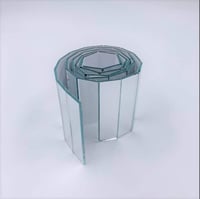 RUINUO Öntapadós Tükör Csempe 1,3x5cm Ezüst Üveg Téglalap Alakú Dekoráció Kreatív Projektekhez 4