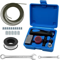 RUIZHI 11-dielna súprava na lemovanie brzdových rúrok pre lemy typu DIN, súprava na lemovanie 4,75 mm brzdových rúrok + 10 skrutkových spojov + 5 spojok + teflónová tesniaca páska (Set 2) 1