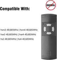 RUIZHI 40.685MHz garázskapu nyitó távirányító 2db Hörmann HS2-40 HS4-40 HSE2-40 HSE4-40 HSM2-40 HSM4-40 kompatibilis 2