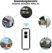 RUIZHI 433.92 MHz Távirányító Garázskapu Nyitóhoz, 2 Darabos Csomag Novotron 522, 524, 502 MAX43-2 Kompatibilis Adó 6