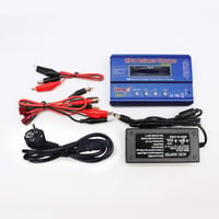 RUIZHI 80W LiPo nabíjačka s balancérom 6A, LiPo/Li-Ion/LiFe (1-6S) NiMH/NiCd (1-15S) RC modelová nabíjačka s balancérom a LED napájacím zdrojom 3