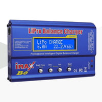 RUIZHI 80W LiPo nabíjačka s balancérom 6A, LiPo/Li-Ion/LiFe (1-6S) NiMH/NiCd (1-15S) RC modelová nabíjačka s balancérom a LED napájacím zdrojom 2