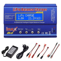 RUIZHI 80W LiPo nabíjačka s balancérom 6A, LiPo/Li-Ion/LiFe (1-6S) NiMH/NiCd (1-15S) RC modelová nabíjačka s balancérom a LED napájacím zdrojom 1
