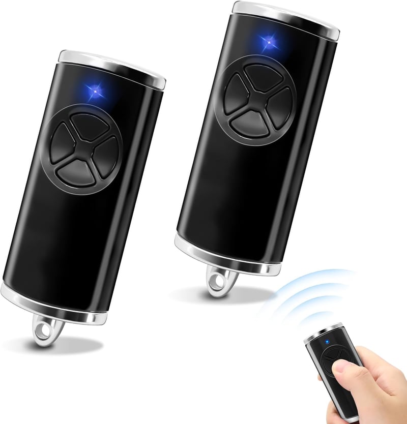 RUIZHI 868.3 MHz Garázskapu Távirányító 2 Darabos Csomag, Kompatibilis HSE-4-868-BS HSE2-868-BS HS4-868-BS Adókkal, Fekete