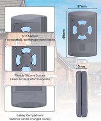 RUIZHI 868 MHz Távirányító Hörmann Garázsajtó Nyitóhoz - 4 Csatornás Kézi Adó HSM2 HSM4 HSE1/2/4 HS2/4 HSZ1/2 Modellekhez 7