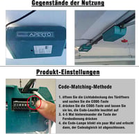 RUIZHI 868 MHz Univerzális Garázskapu Távirányító 2 db, Kompatibilis 4020 TX03-868-4, 4026 TX03-868-2 Modellekkel, CR2 Elemmel 6