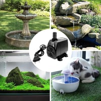 RUIZHI Akvárium Szivattyú 35W 2500L/h Vízszivattyú Szökőkút Pumpa 3 Fúvókával Tó Akvárium Kert Fekete 6