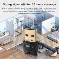RUIZHI Bluetooth 5.4 Adapter USB Dongle PC-hez, Vezeték Nélküli Adó Egér Billentyűzet Fejhallgató Telefon Tablet Kontroller Csatlakoztatásáh 7