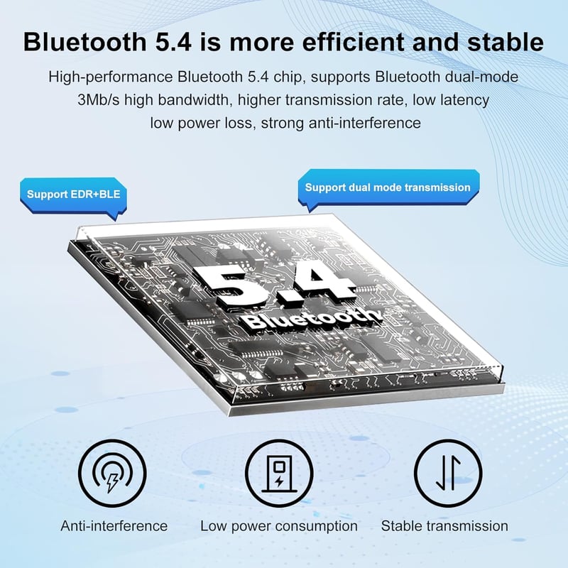 RUIZHI Bluetooth 5.4 Adapter USB Dongle PC-hez, Vezeték Nélküli Adó Egér Billentyűzet Fejhallgató Telefon Tablet Kontroller Csatlakoztatásáh
