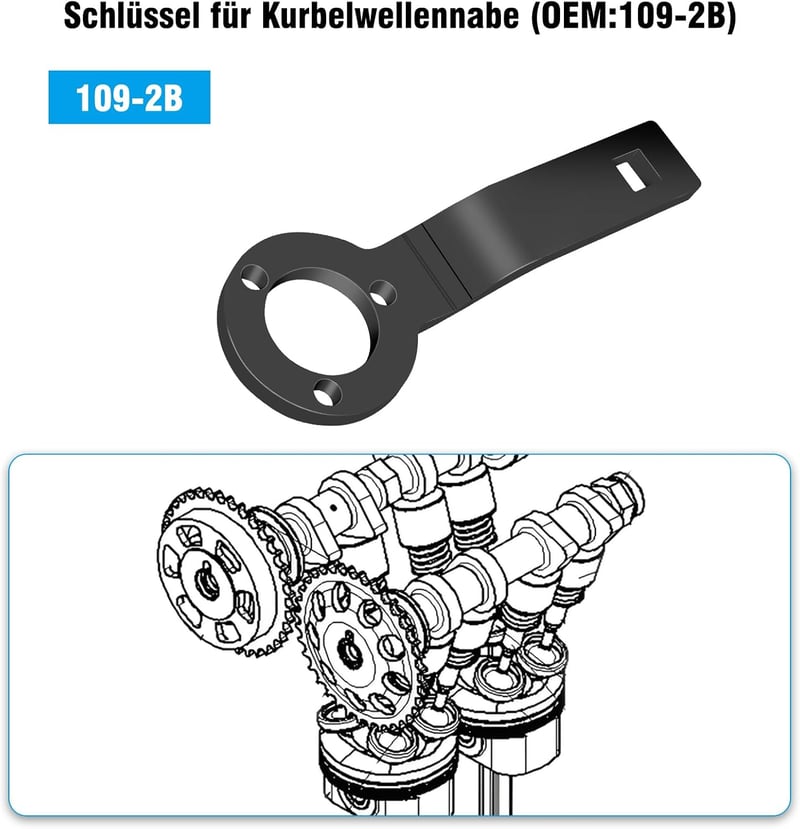 RUIZHI vezérműszíj beállító és ellenőrző szerszám PureTech 1.2 VTi PSA Citroen C1 C3 C4 Peugeot 108 2008 3008 OEM 0109-2A 0109-2B