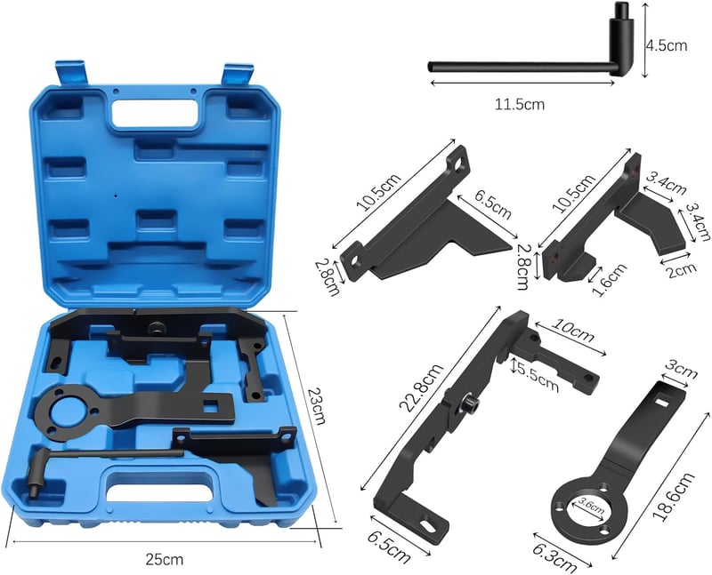 RUIZHI vezérműszíj beállító és ellenőrző szerszám PureTech 1.2 VTi PSA Citroen C1 C3 C4 Peugeot 108 2008 3008 OEM 0109-2A 0109-2B