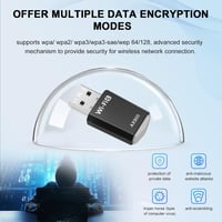 RUIZHI WiFi 6 USB Adapter AX900 Mbps Dual Band Vezeték Nélküli Hálózati Kártya PC Laptop Asztali Számítógép Windows 10/11 5